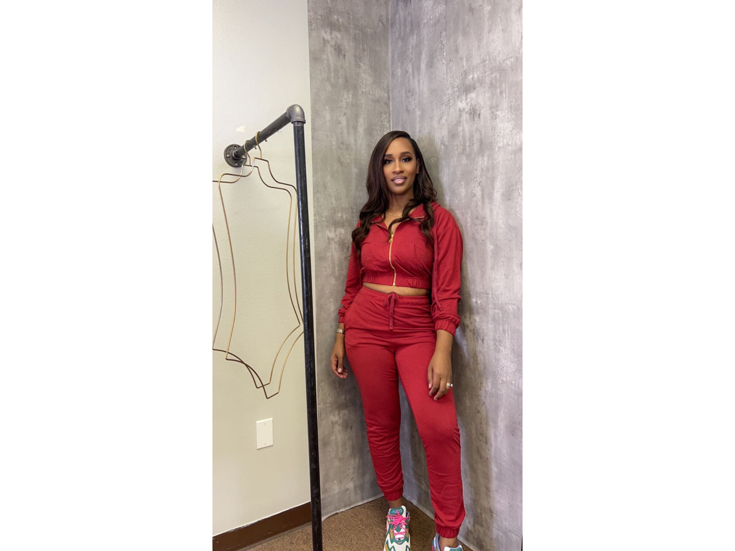 THE PERFECT JOGGER SET CRIMSON RED