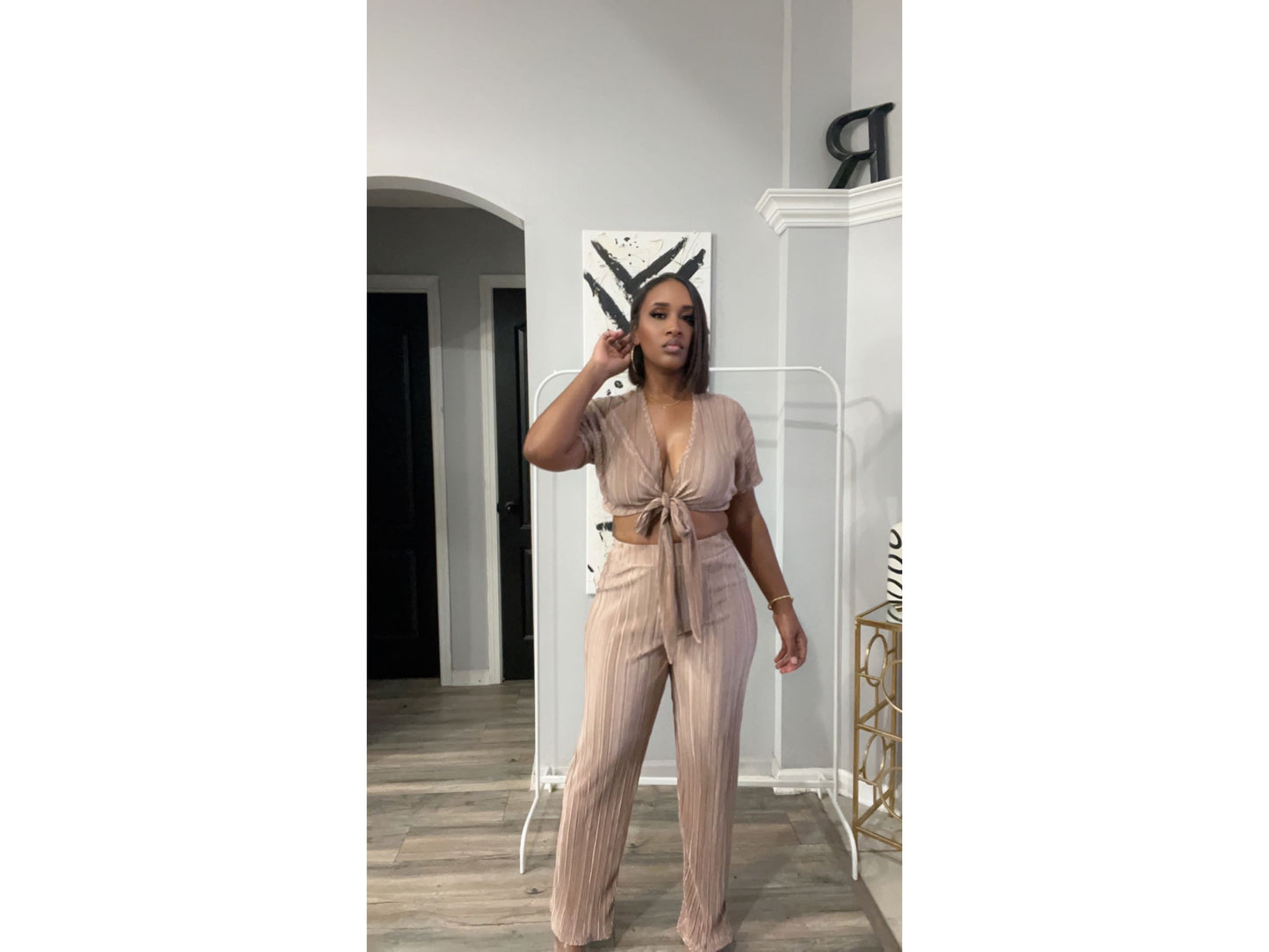 Taupe Tie Set