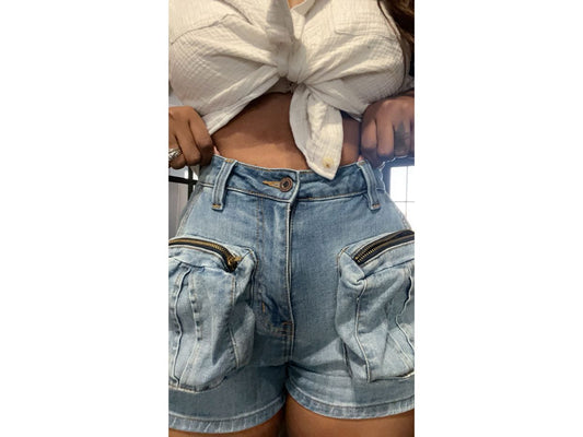 Outside Denim Shorts