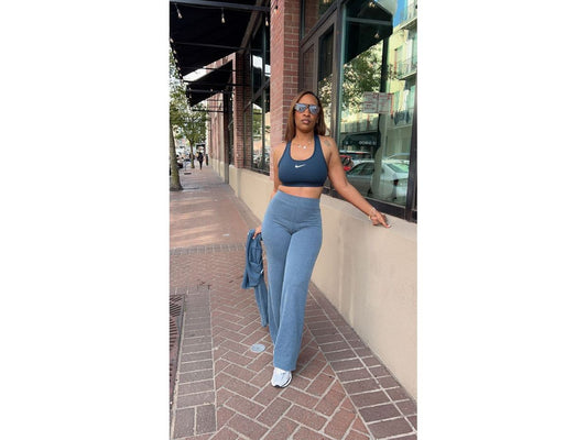 Blue Zip me up Set